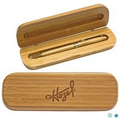 Bamboo Case w/ Pen Set
